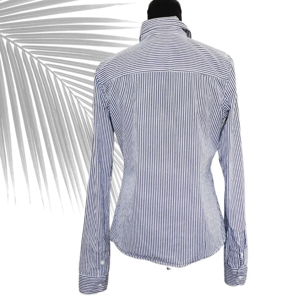 Abercrombie & Fitch Womens Striped Button Down EUC - Picture 5 of 7